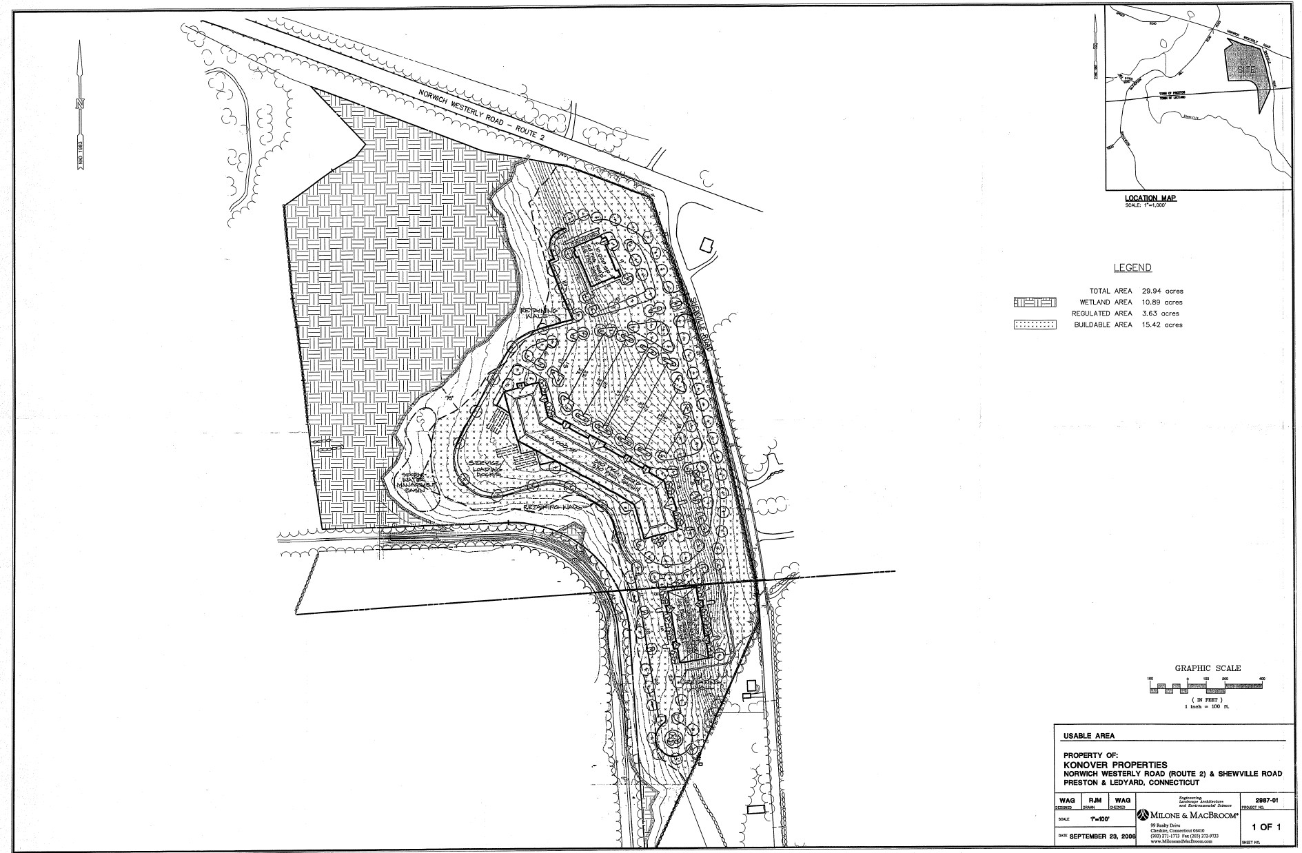 Additional survey detail for 382 Route 2 Preston Connecticut