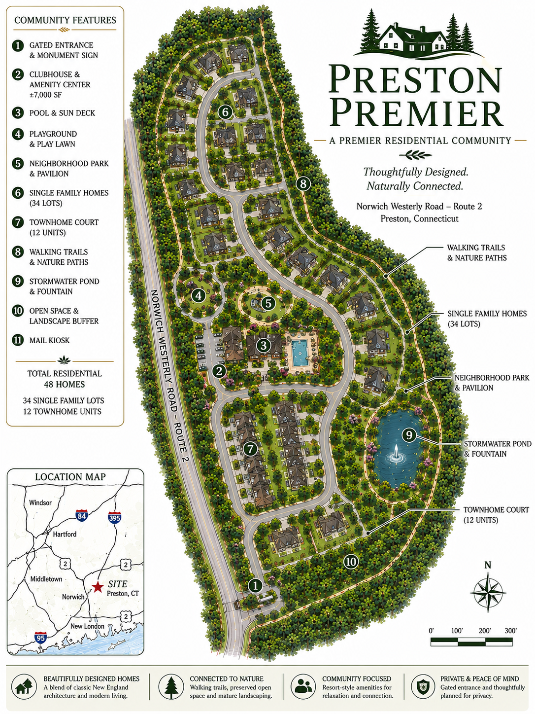 Illustrative residential concept for 382 Route 2 Preston