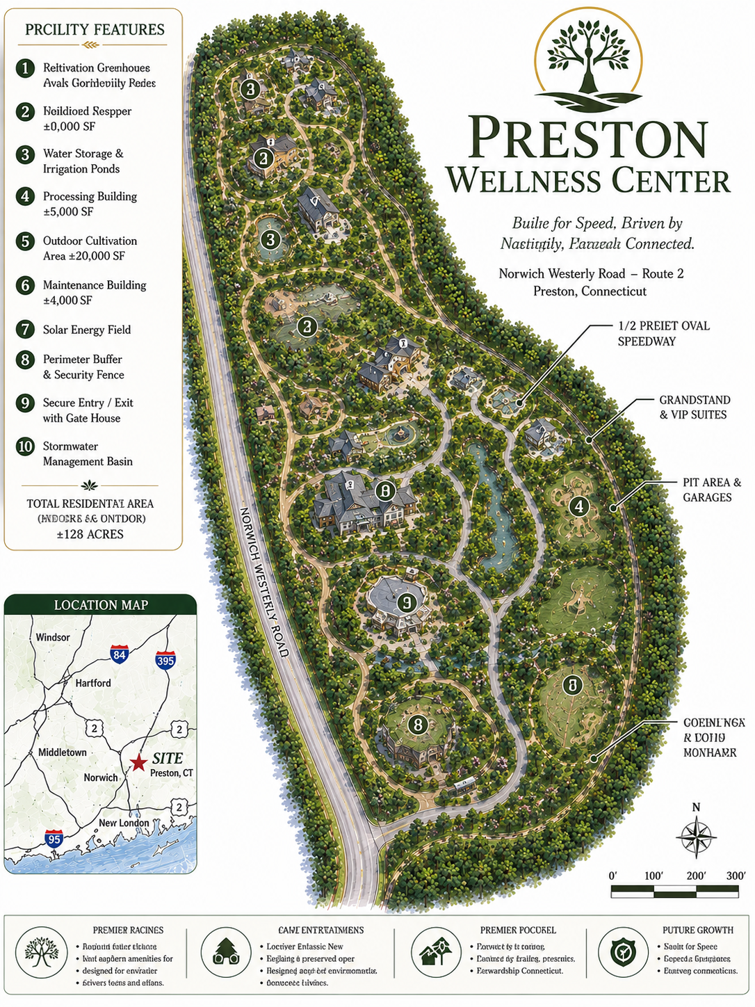 Illustrative wellness retreat concept for 382 Route 2 Preston